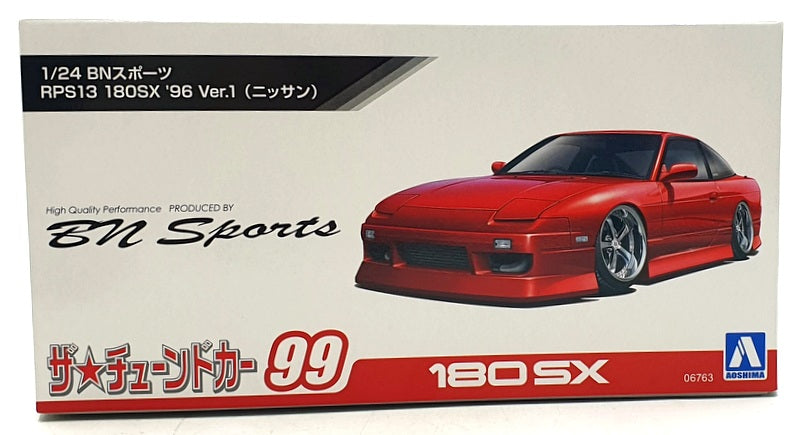 Aoshima 1/24 Scale Kit 06763 - BN Sports 180SX '96 Version 1