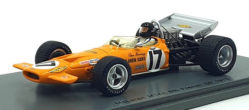 Spark 1/43 Scale S4844 - F1 McLaren M14A #17 6th French GP 1970 - Gurney