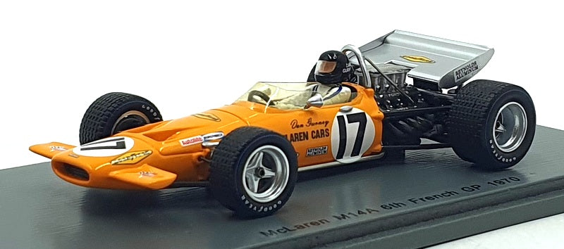 Spark 1/43 Scale S4844 - F1 McLaren M14A #17 6th French GP 1970 - Gurney