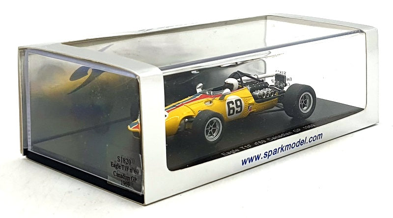 Spark 1/43 Scale S1820 - F1 Eagle T1F #69 Canadian GP 1969 - Pease