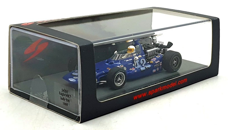 Spark 1/43 Scale S4263 - Eagle MK7 #42 Indy 500 1969 - Hulme