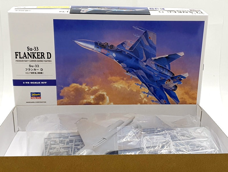 Hasegawa Kits 1/72 Scale 01565 - Su-33 Flanker D Russian Navy Fighter