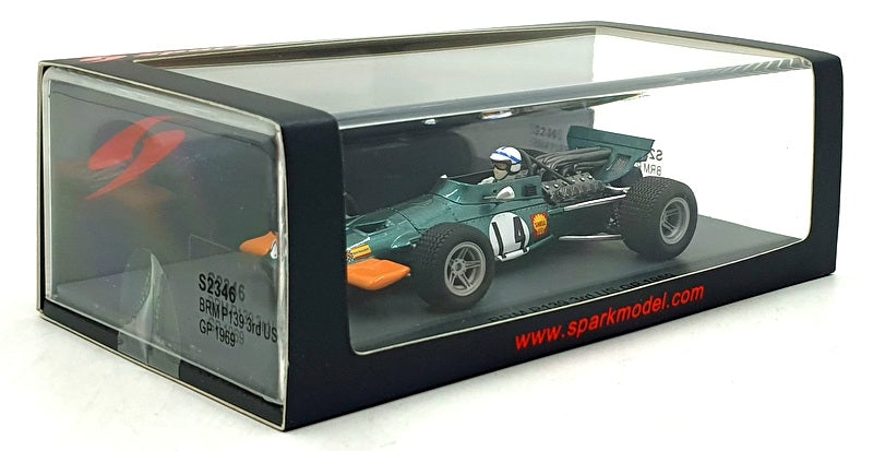 Spark 1/43 Scale S2346 - F1 BRM P139 #14 3rd US GP 1969 - Surtees