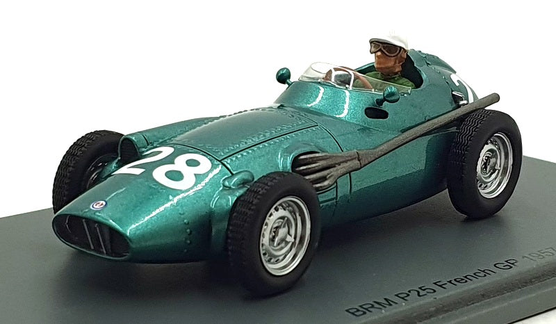 Spark 1/43 Scale S5729 - F1 BRM P25 #28 French GP 1957 - Mackey-Fraser