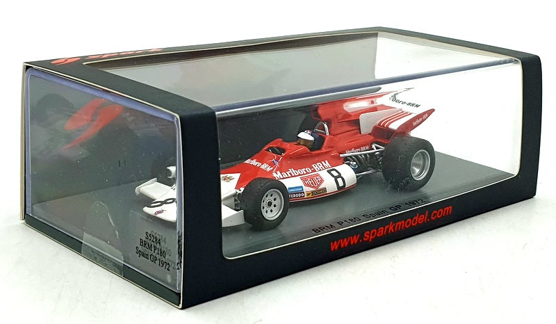 Spark 1/43 Scale S5284 - F1 BRM P180 #8 Spain GP 1972 - Gethin