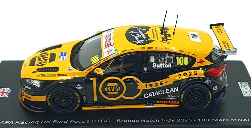 Spark 1/43 Scale UK041 - Napa Racing UK Ford Focus BTCC Brands GHatch Indy 2025
