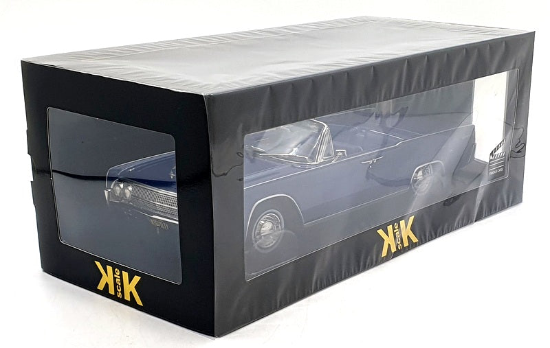KK 1/18 Scale Diecast KKDC181522 - 1963 Lincoln Continental Convertible - Blue
