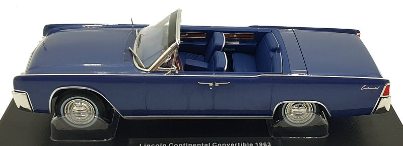 KK 1/18 Scale Diecast KKDC181522 - 1963 Lincoln Continental Convertible - Blue
