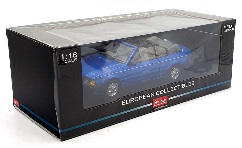 Sun Star 1/12 Scale 4988R - 1984 Ford Escort XR3i Cabriolet - Azure Blue