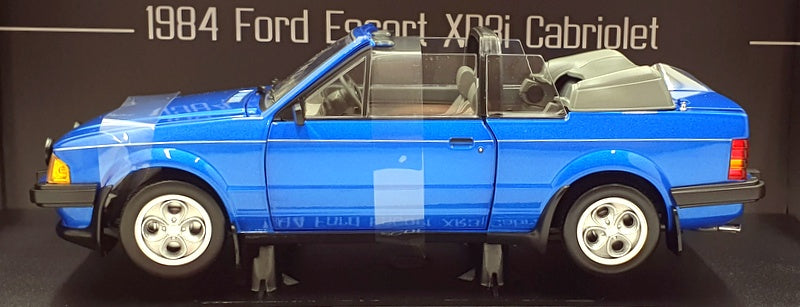 Sun Star 1/12 Scale 4988R - 1984 Ford Escort XR3i Cabriolet - Azure Blue