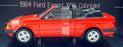 Sun Star 1/12 Scale 4989R - 1984 Ford Escort XR3i Cabriolet - Sunburst Red