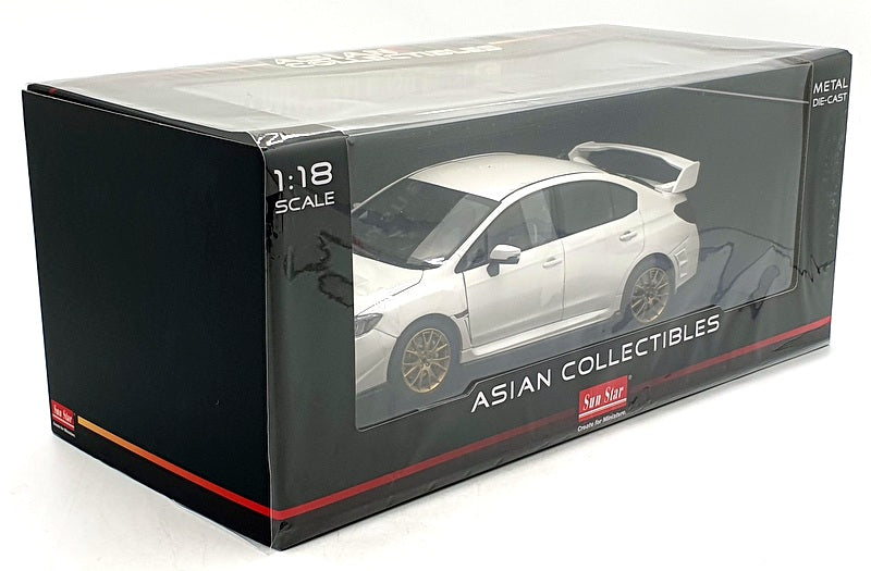 Sun Star 1/18 Scale 5559 - Sabaru WRX STI EJ20 Final Edition Crystal White Pearl