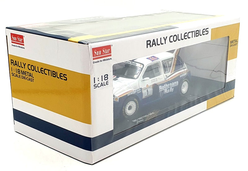 Sun Star 1/18 Scale 5550 - MG Metro 6R4 #1 1st Donegal International Rally 1986