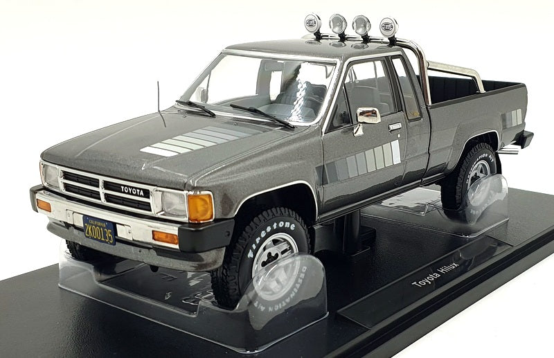 KK 1/18 Scale Diecast KKDC181563 - Toyota Hilux Truck - Dark Grey