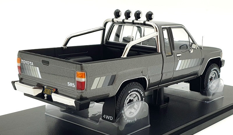 KK 1/18 Scale Diecast KKDC181563 - Toyota Hilux Truck - Dark Grey