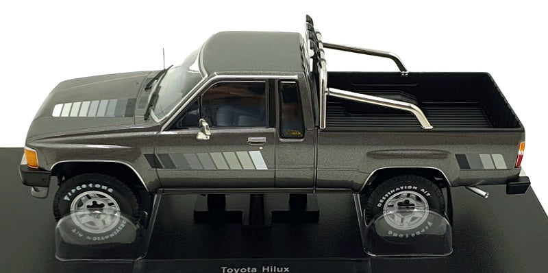 KK 1/18 Scale Diecast KKDC181563 - Toyota Hilux Truck - Dark Grey