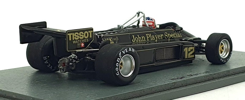 Spark 1/43 Scale S5358 - F1 Lotus 87 #12 Las Vegas GP 1981 - Nigel Mansell