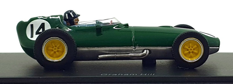 Spark 1/43 Scale S1835 - F1 Team Lotus 16 #14 Dutch GP 1959 - G. Hill