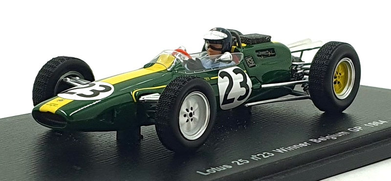 Spark 1/43 Scale 1771 - F1 Lotus 25 #23 1st Belgium GP 1964 - Jim Clark