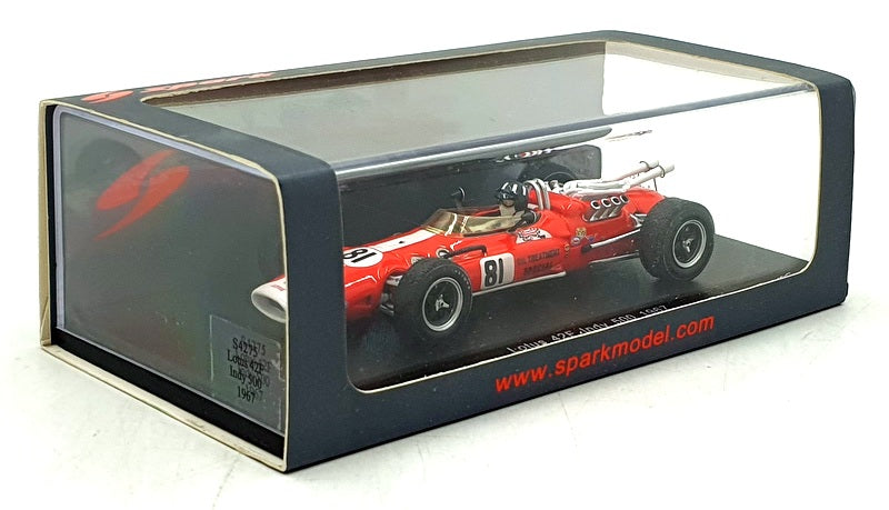 Spark 1/43 Scale Resin S4275 - Lotus 42F #81 Indy 500 1967 - Graham Hill
