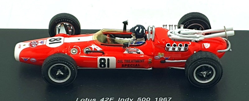 Spark 1/43 Scale Resin S4275 - Lotus 42F #81 Indy 500 1967 - Graham Hill