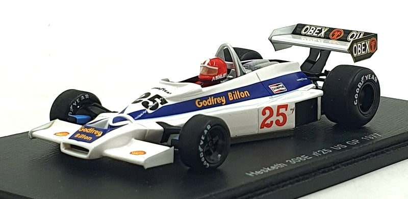 Spark 1/43 Scale S2236 - F1 Hesketh 308E #25 US GP 1977 - Ian Ashley
