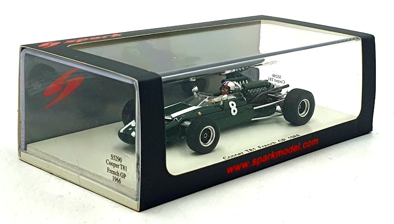 Spark 1/43 Scale Resin S5290 - F1 Cooper T81 #8 French GP 1966 - Chris Amon