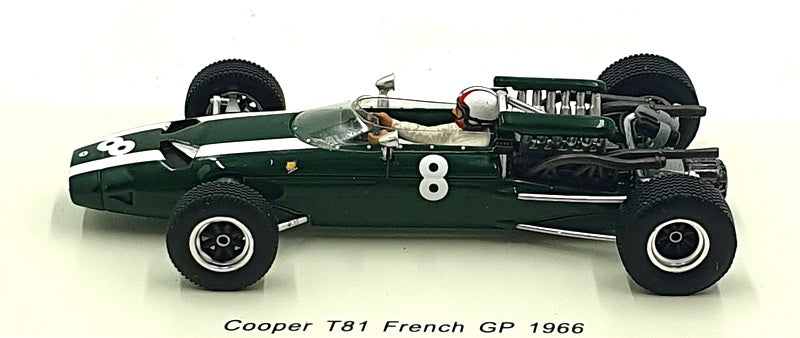 Spark 1/43 Scale Resin S5290 - F1 Cooper T81 #8 French GP 1966 - Chris Amon