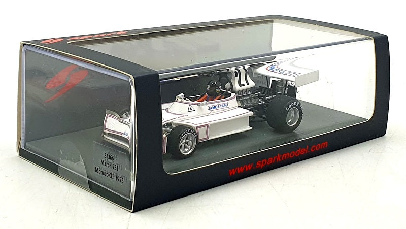 Spark 1/43 Scale Resin S5366 - F1 March 731 #27 Monaco GP 1973 - James Hunt
