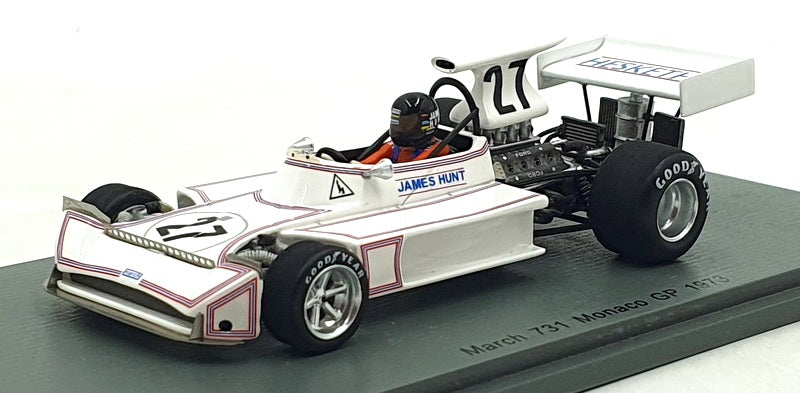 Spark 1/43 Scale Resin S5366 - F1 March 731 #27 Monaco GP 1973 - James Hunt