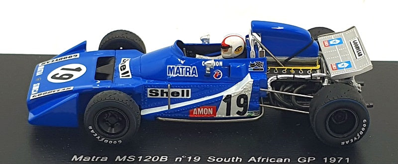 Spark 1/43 Scale S1726 - F1 Matra MS120B #19 South African GP 1971 - Amon