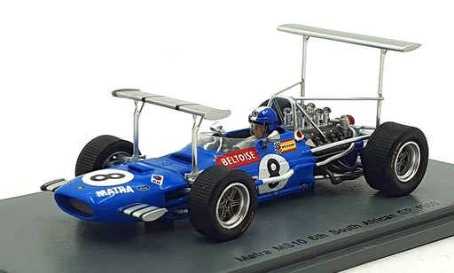 Spark 1/43 Scale S5382 - F1 Matra MS10 #8 6th South African GP 1969 - Beltoise