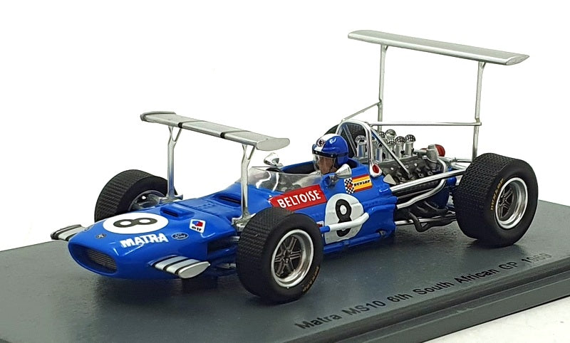 Spark 1/43 Scale S5382 - F1 Matra MS10 #8 6th South African GP 1969 - Beltoise
