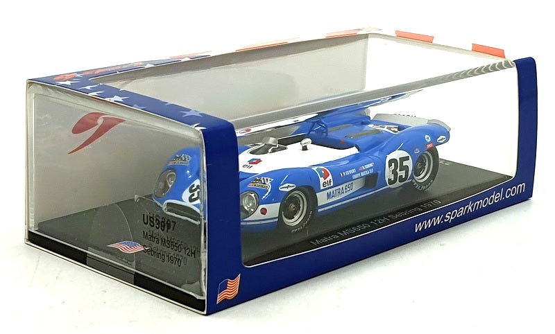 Spark 1/43 Scale US307 - F1 Matra MS650 #35 12Hr Sebring 1970 - Gurney/Cevert