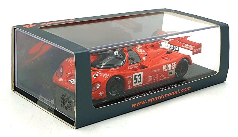 Spark 1/43 Scale S4438 - F1 Porsche 962 GTI #53 12th Le Mans 1992 - Bell/Needell