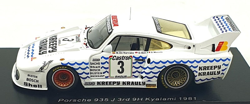 Spark 1/43 Scale S4754 - F1 Porsche 935 J #3 3rd 9Hr Kyalami 1981