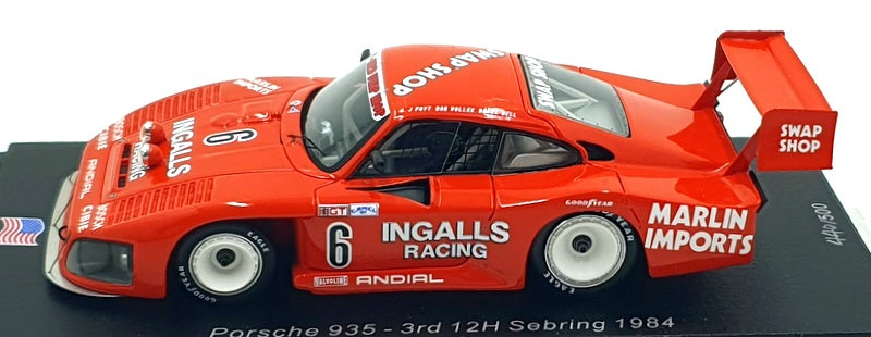 Spark 1/43 Scale US091 F1 Porsche 935 #6 3rd 12Hr Sebring 1984 Wollek/Foyt/Bell