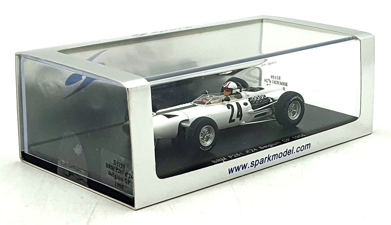 Spark 1/43 Scale S1159 - F1 BRM P261 #24 Belgium GP 1966 - Bondurant