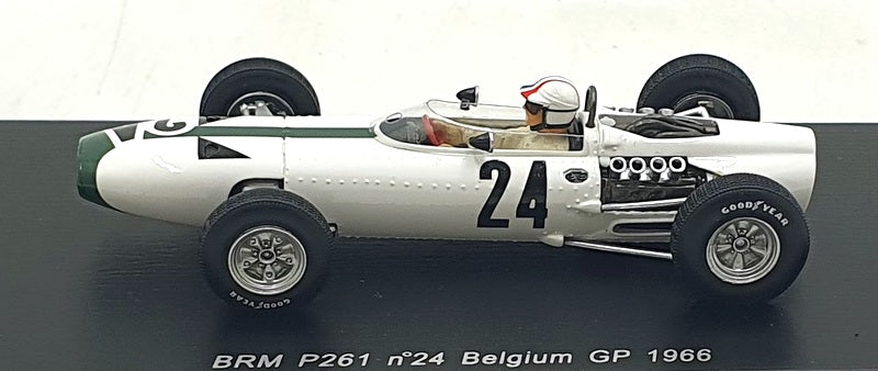 Spark 1/43 Scale S1159 - F1 BRM P261 #24 Belgium GP 1966 - Bondurant