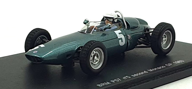 Spark 1/43 Scale S1629 - F1 BRM P57 #5 2nd Monaco GP 1963 - Ginther