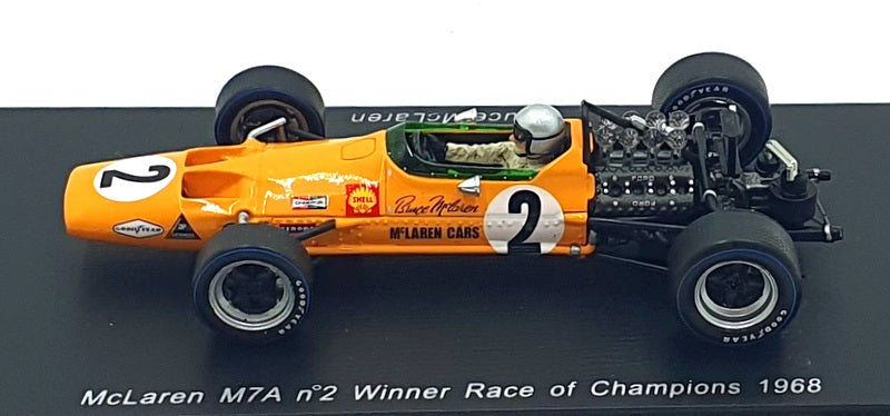 Spark 1/43 Scale S3095 - F1 McLaren M7A #2 1st Race of Champions 1968 - McLaren