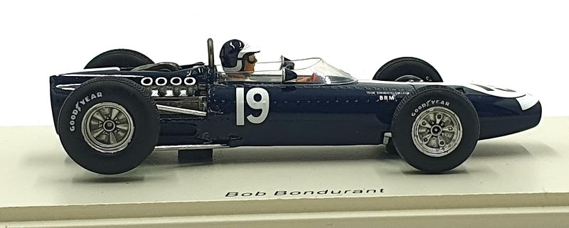 Spark 1/43 Scale S1859 - F1 BRM P261 #19 4th Monaco GP 1966 - Bondurant