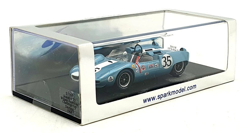 Spark 1/43 Scale S1165 Scarab #35 1st American Challenger Cup Daytona 1964 Foyt