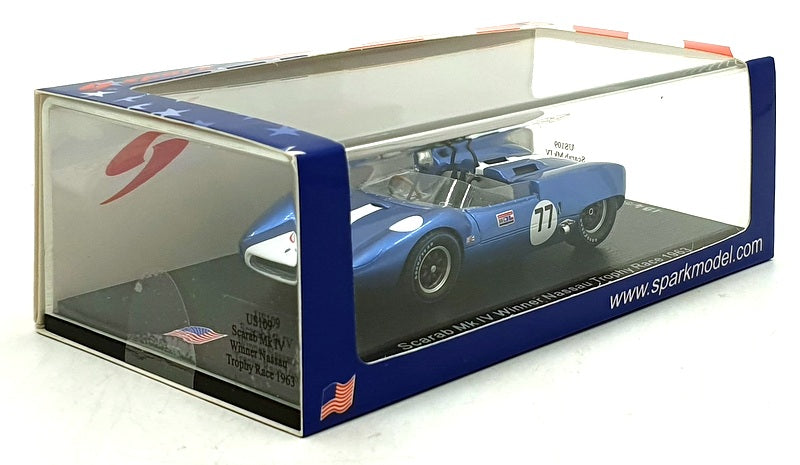 Spark 1/43 Scale US109 - Scarab Mk IV #77 1st Nassau Trophy Race 1963 - Foyt