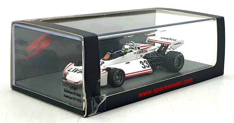 Spark 1/43 Scale S7103 - F1 Brabham BT44B #33 Austrian GP 1976 - Lombardi