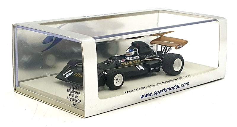 Spark 1/43 Scale S1149 - F1 BRM P160E #14 5th Argentina GP 1974 - Beltoise