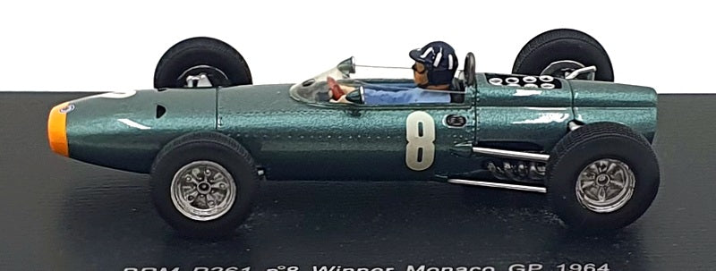 Spark 1/43 Scale S1156 - F1 BRM P261 #8 1st Monaco GP 1964 - G. Hill