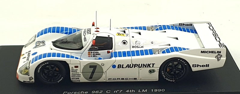 Spark 1/43 Scale S0977 - Porsche 962C #7 4th Le Mans 1990 - Bell/Jelinski/Stuck