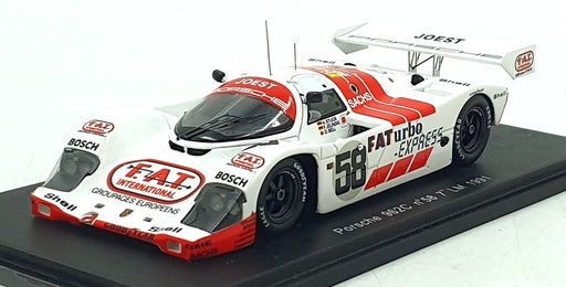 Spark 1/43 Scale S1915 - Porsche 962C #58 7th Le Mans 1991 - Bell/Jelinski/Stuck