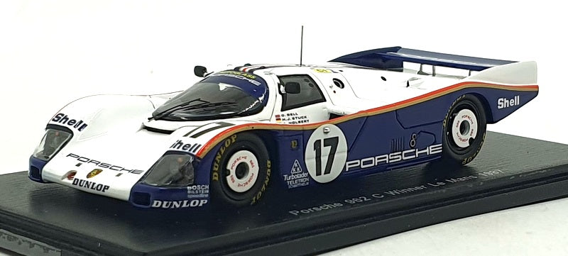 Spark 1/43 Scale 43LM87 - Porsche 962 C #17 1st Le Mans 1987 Bell/Holbert/Stuck
